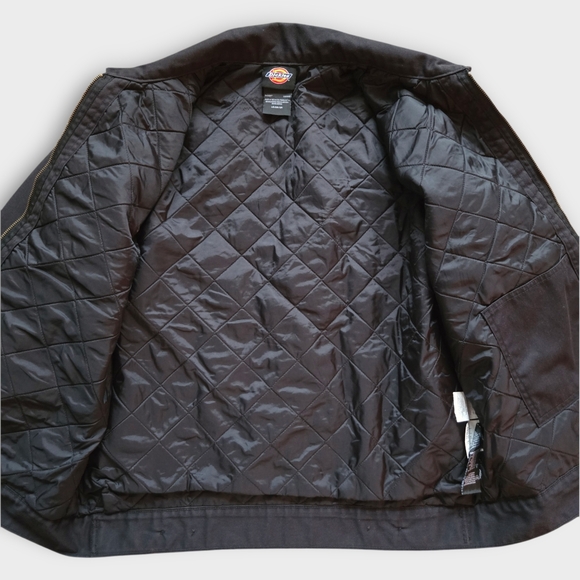 Dickies Insulated Eisenhower Front Zip Jacket - Black, Size L - Picture 4 of 14